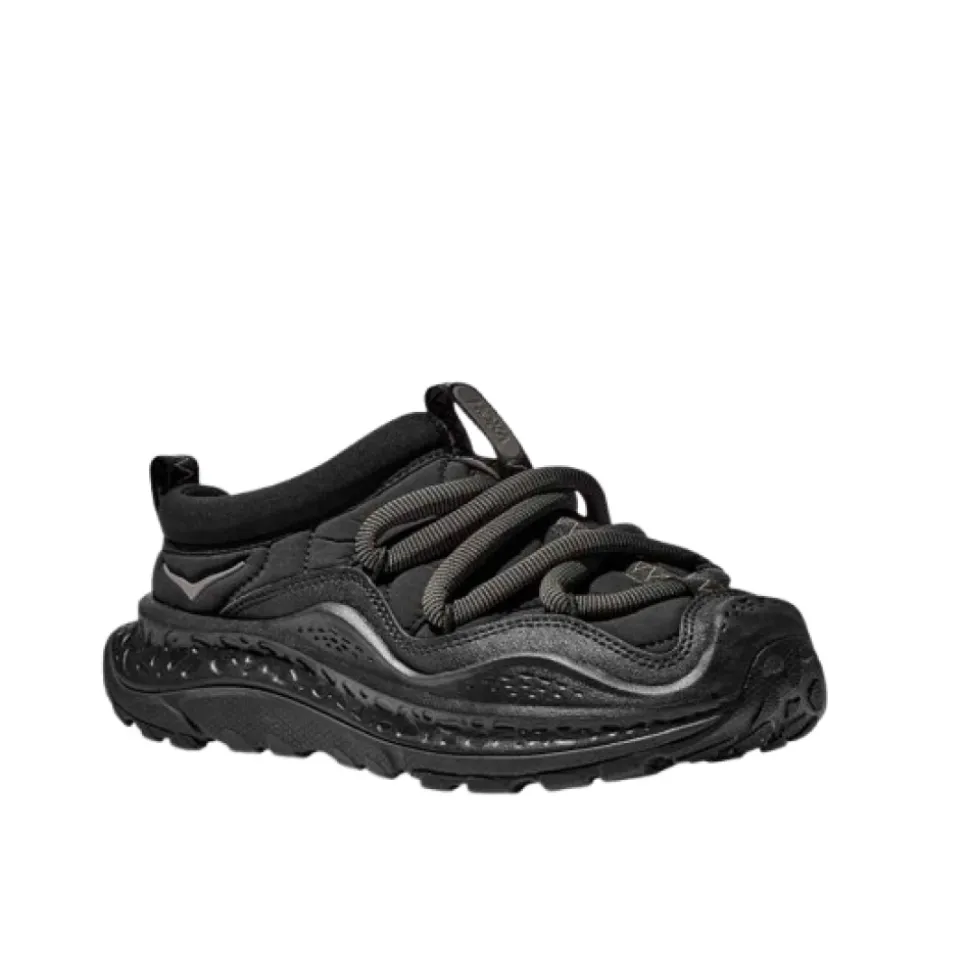 Black Sneakers with Inset Design