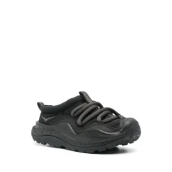 Black Sneakers with Padded Design