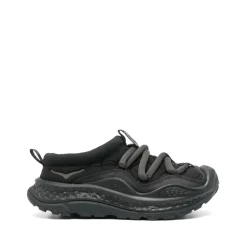 Black Sneakers with Padded Design