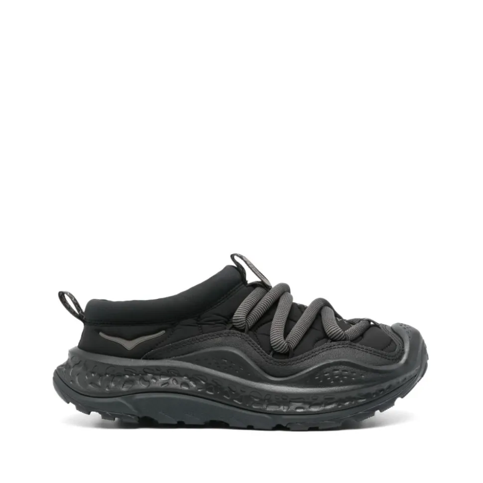 Black Sneakers with Padded Design
