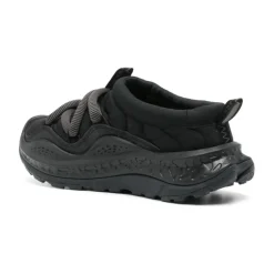 Black Sneakers with Padded Design