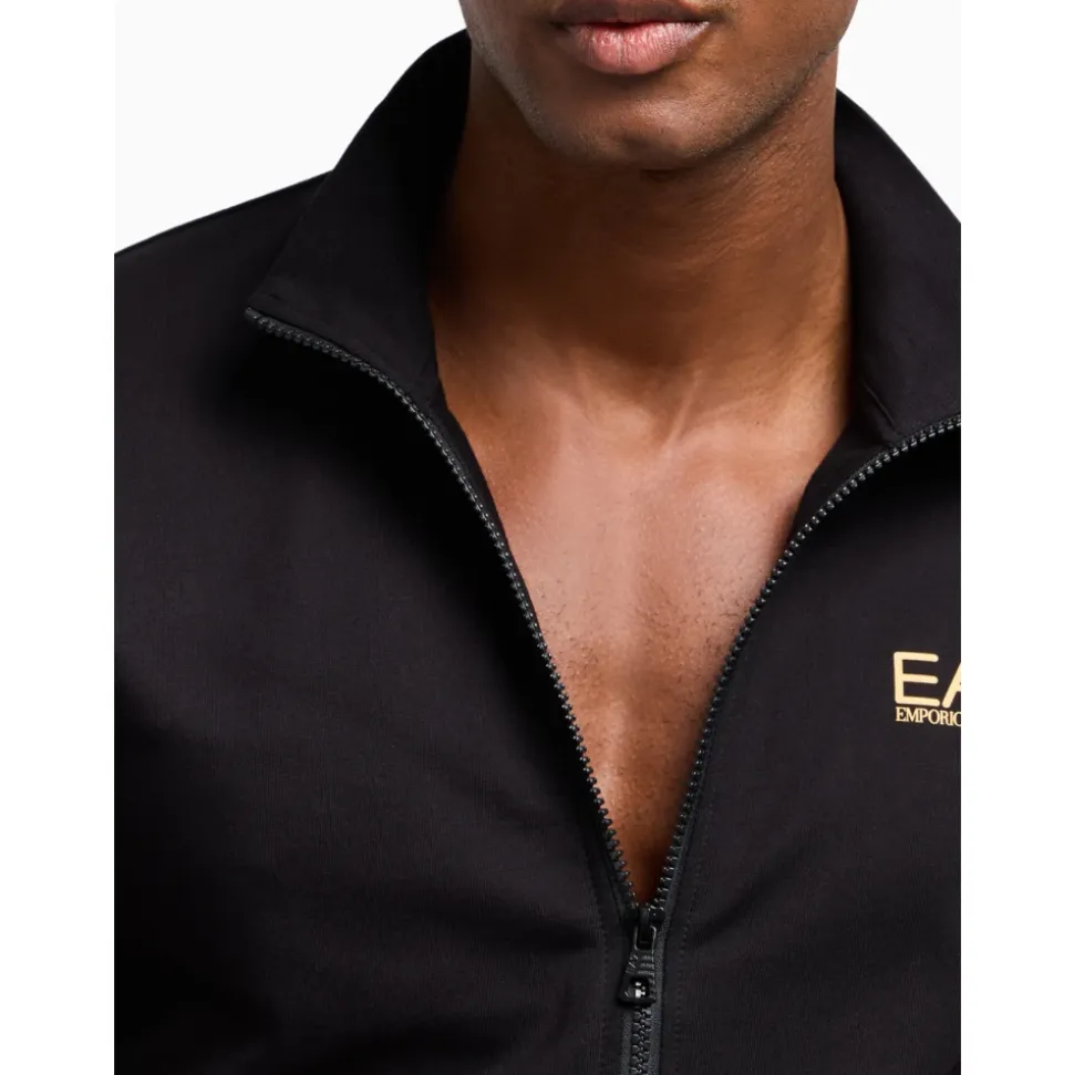 Black Sporty Tracksuit Set