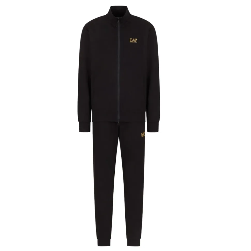 Black Sporty Tracksuit Set