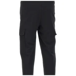 Black Stretch Cotton Jogger Pants