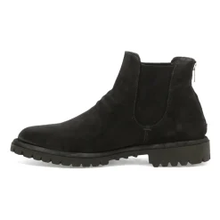 Black Suede Ankle Boots for Men