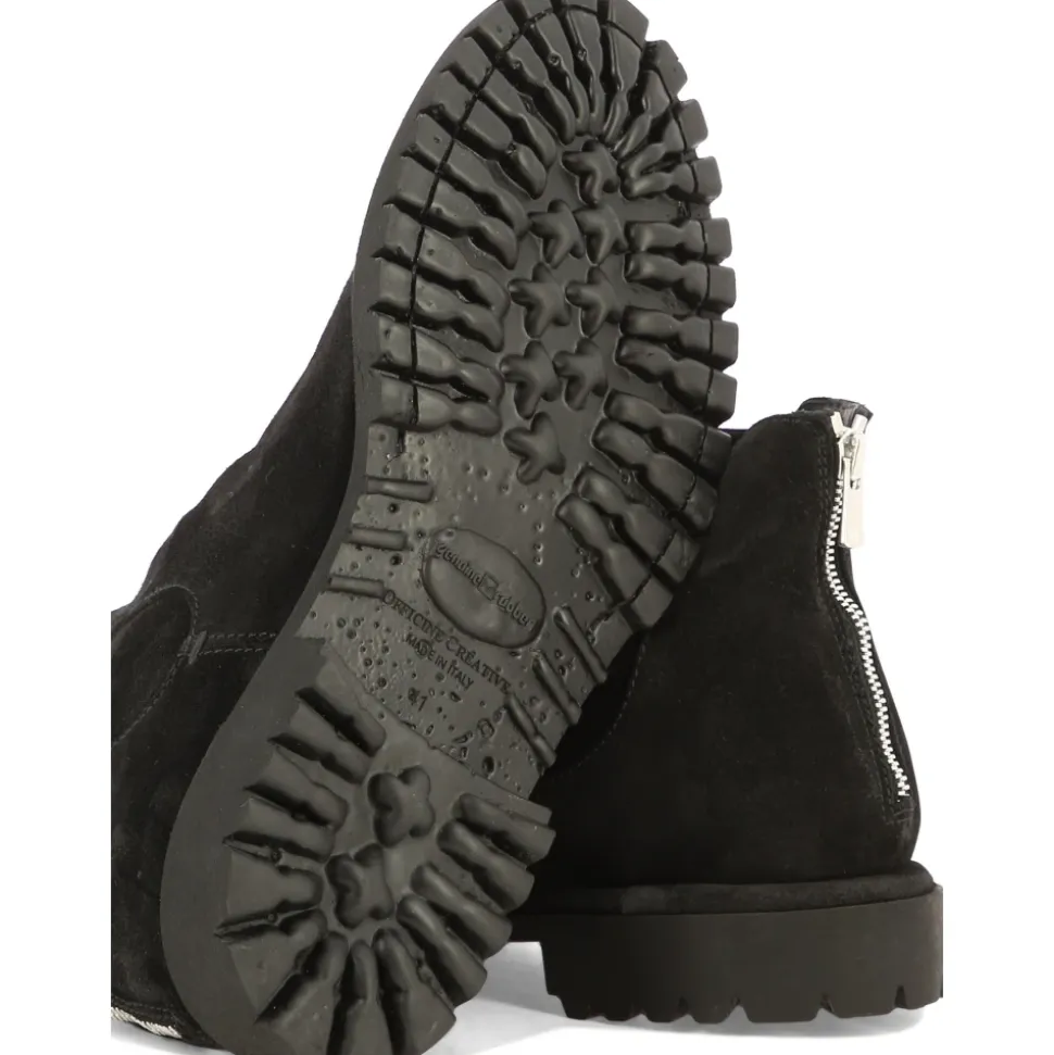 Black Suede Ankle Boots for Men