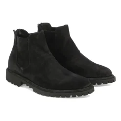 Black Suede Ankle Boots for Men