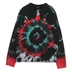 Black Tie-Dye Crewneck Sweatshirt