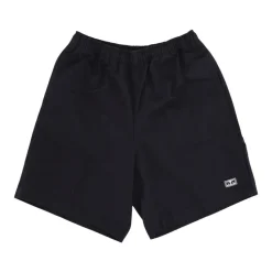 Black Twill Relaxed Short Pants