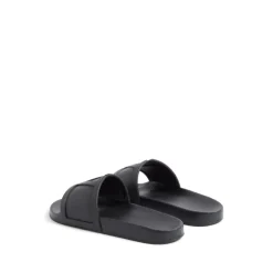 Black VLogo Signature Flat Sandals