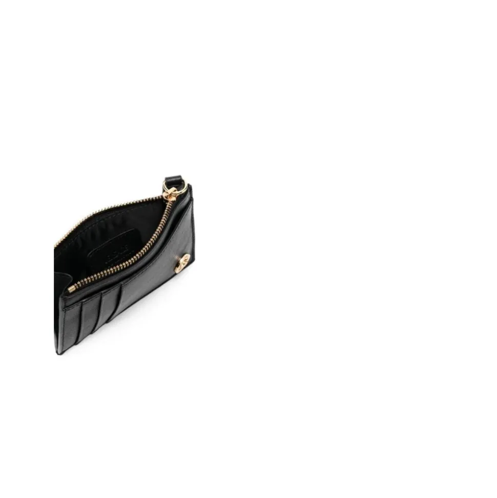 Black Wallet with Zip Card Case