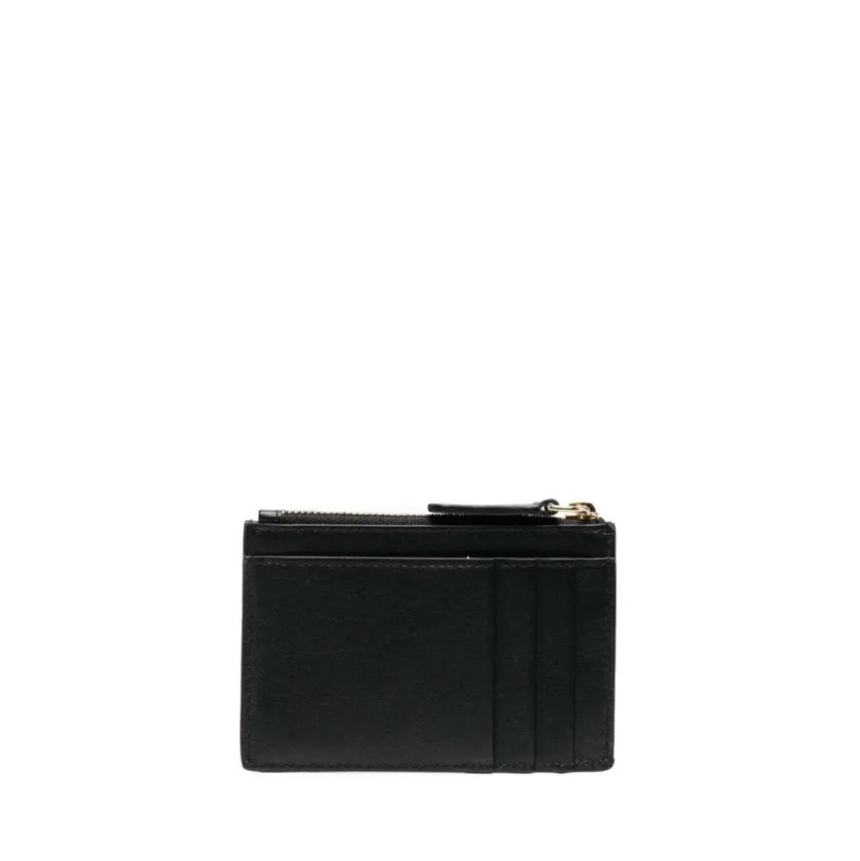 Black Wallet with Zip Card Case