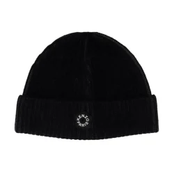 Black Wool Beanie Hat