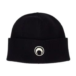 Black Wool Beanie Hat