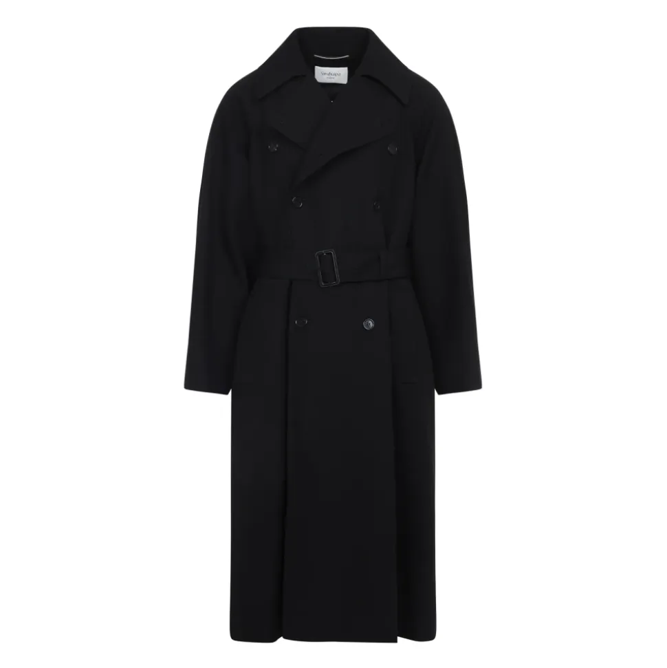 Black Wool Coat AW25