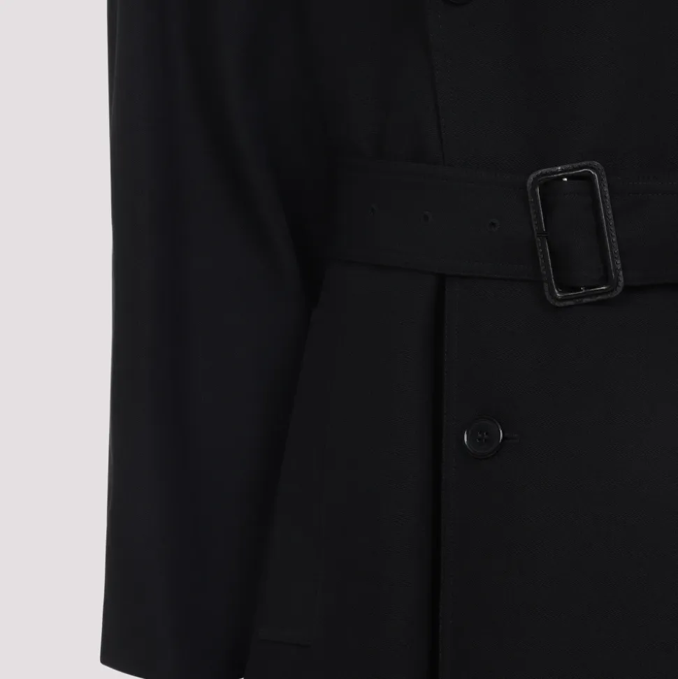 Black Wool Coat AW25