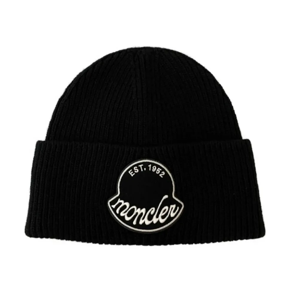 Black Wool Winter Hat