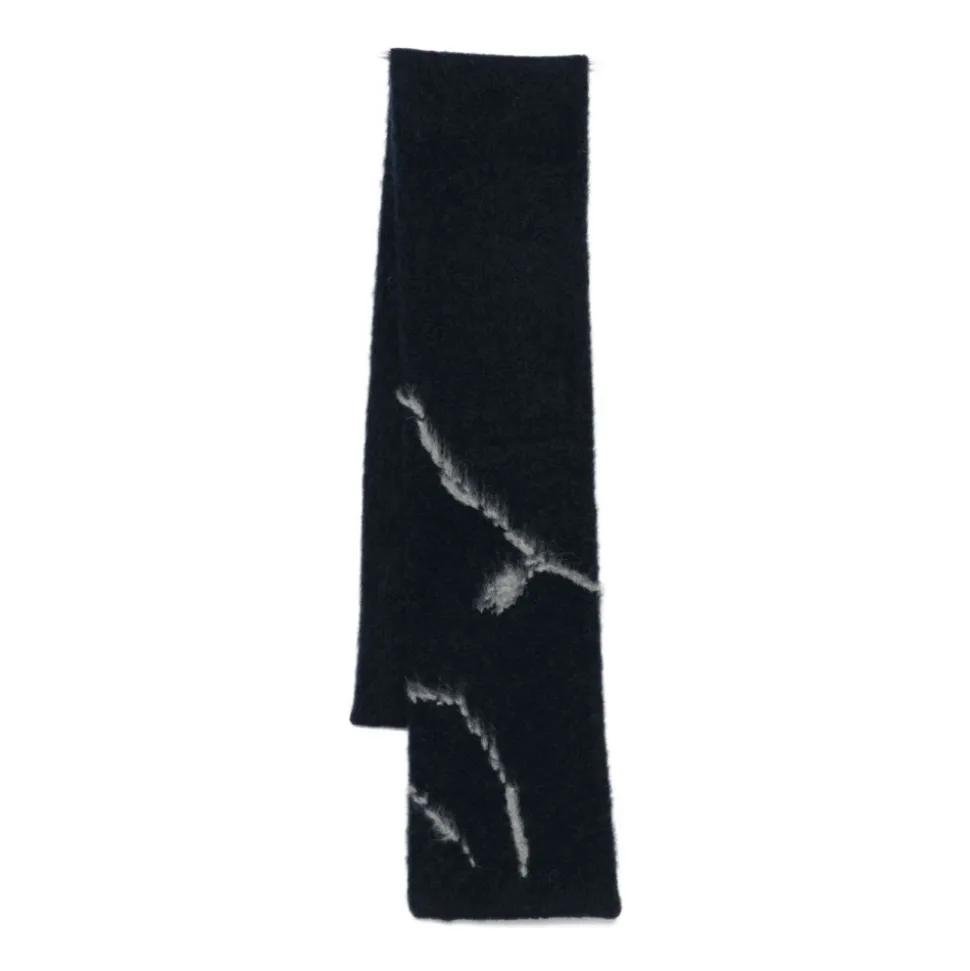 Blue Abstract Pattern Rectangle Scarf