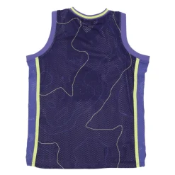 Blue Basketball Style Mesh Tank Top