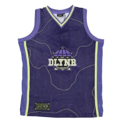 Blue Basketball Style Mesh Tank Top