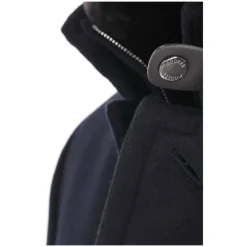 Blue Beaver Wool Cashmere Down Jacket
