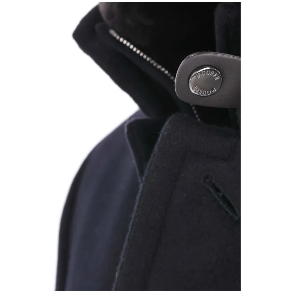 Blue Beaver Wool Cashmere Down Jacket