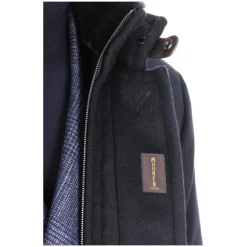 Blue Beaver Wool Cashmere Down Jacket