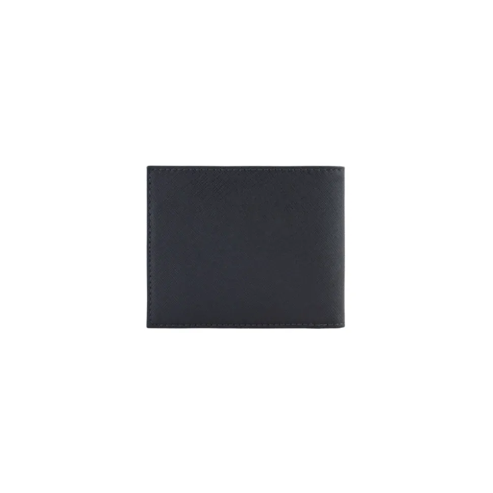Blue Bifold Wallets with Internal Compartments