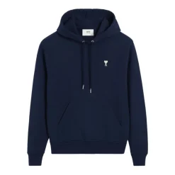 Blue Casual Cotton Sweatshirt