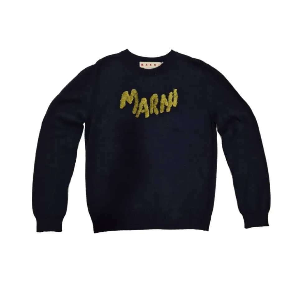 Blue Cotton Logo T-shirt
