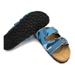 Blue Cotton Sandals