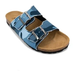 Blue Cotton Sandals