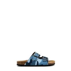 Blue Cotton Sandals