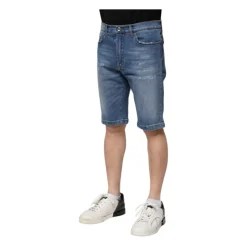 Blue Denim Bermuda Shorts
