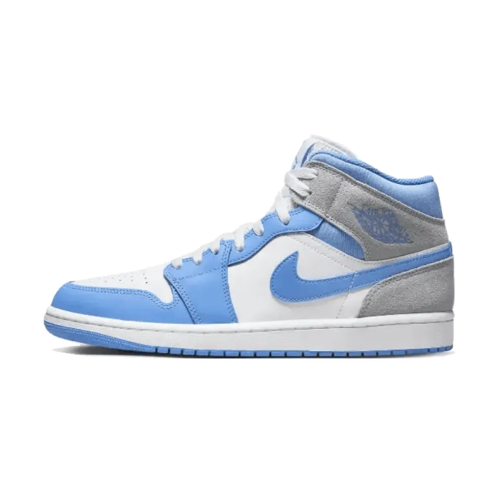 Blue Grey Mid Sneakers