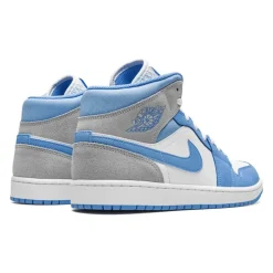 Blue Grey Mid Sneakers