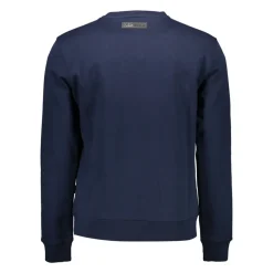 Blue Long Sleeve Sweatshirt with Print