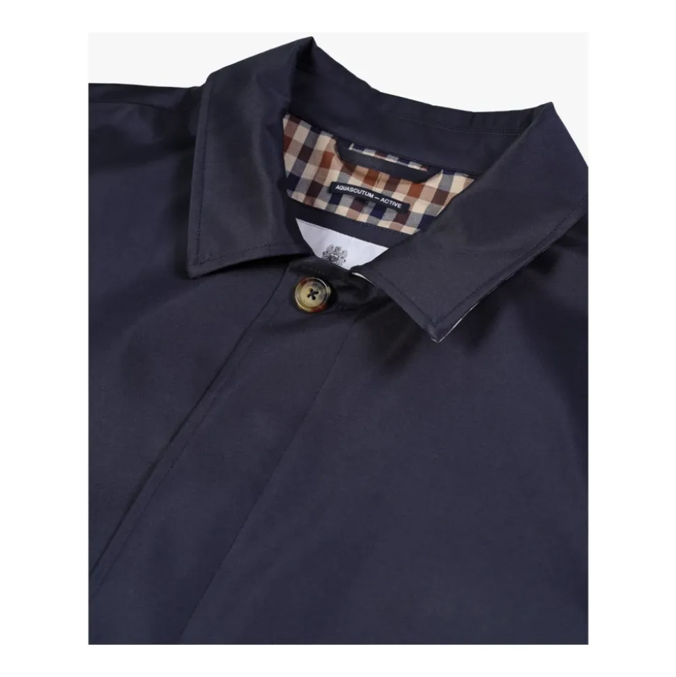 Blue Men's Trench Coat