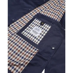 Blue Men's Trench Coat
