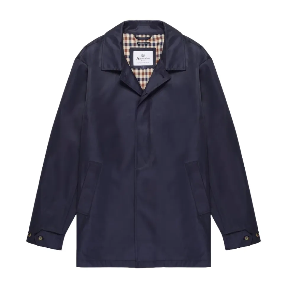 Blue Men's Trench Coat
