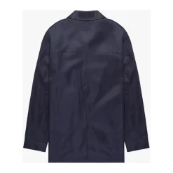 Blue Men's Trench Coat