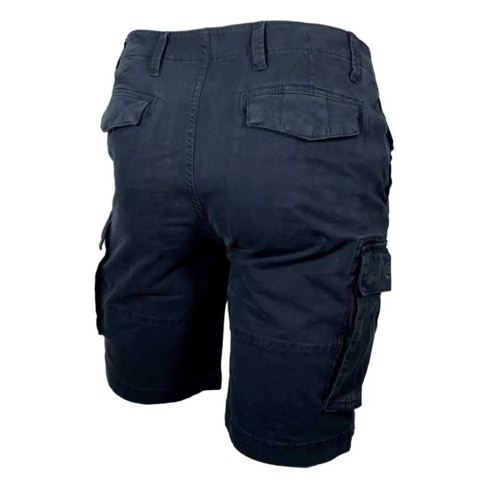 Blue Military Bermuda Shorts BE263CT3533
