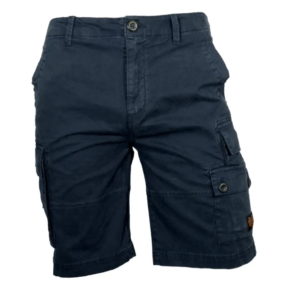 Blue Military Bermuda Shorts BE263CT3533