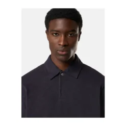 Blue Polo Sweatshirt in Heavy Cotton
