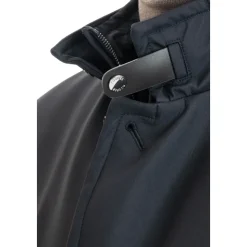 Blue Quilted Down Coat