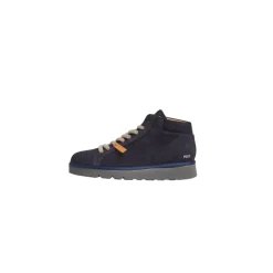 Blue Suede Ankle Boots