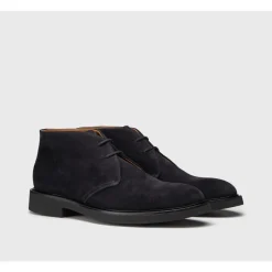 Blue suede Desert boots