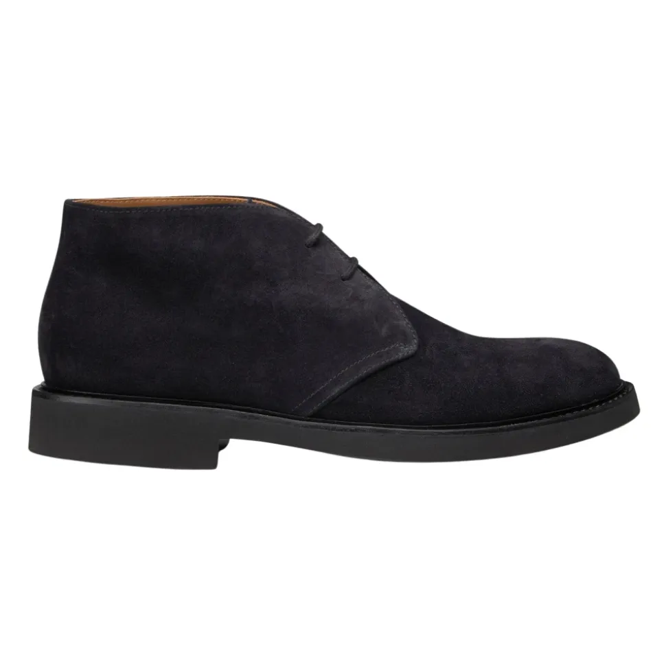 Blue suede Desert boots