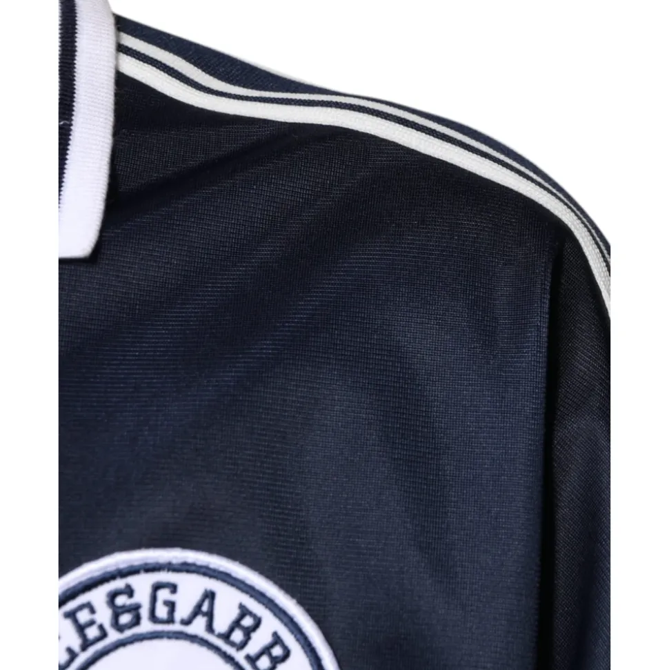 Blue White Milano Long Sleeve Jersey T-shirt