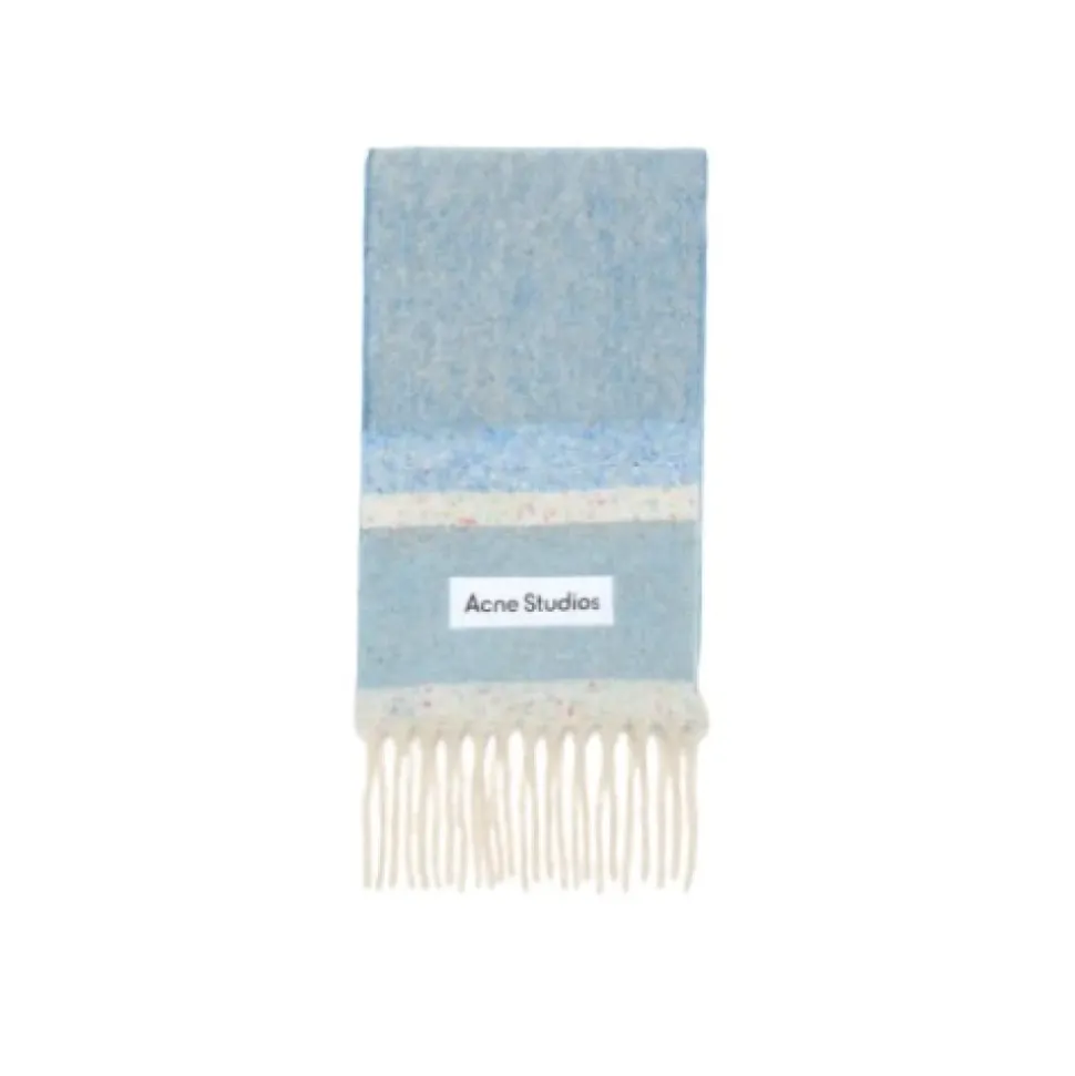 Blue Yellow Scarf Luxe Winter